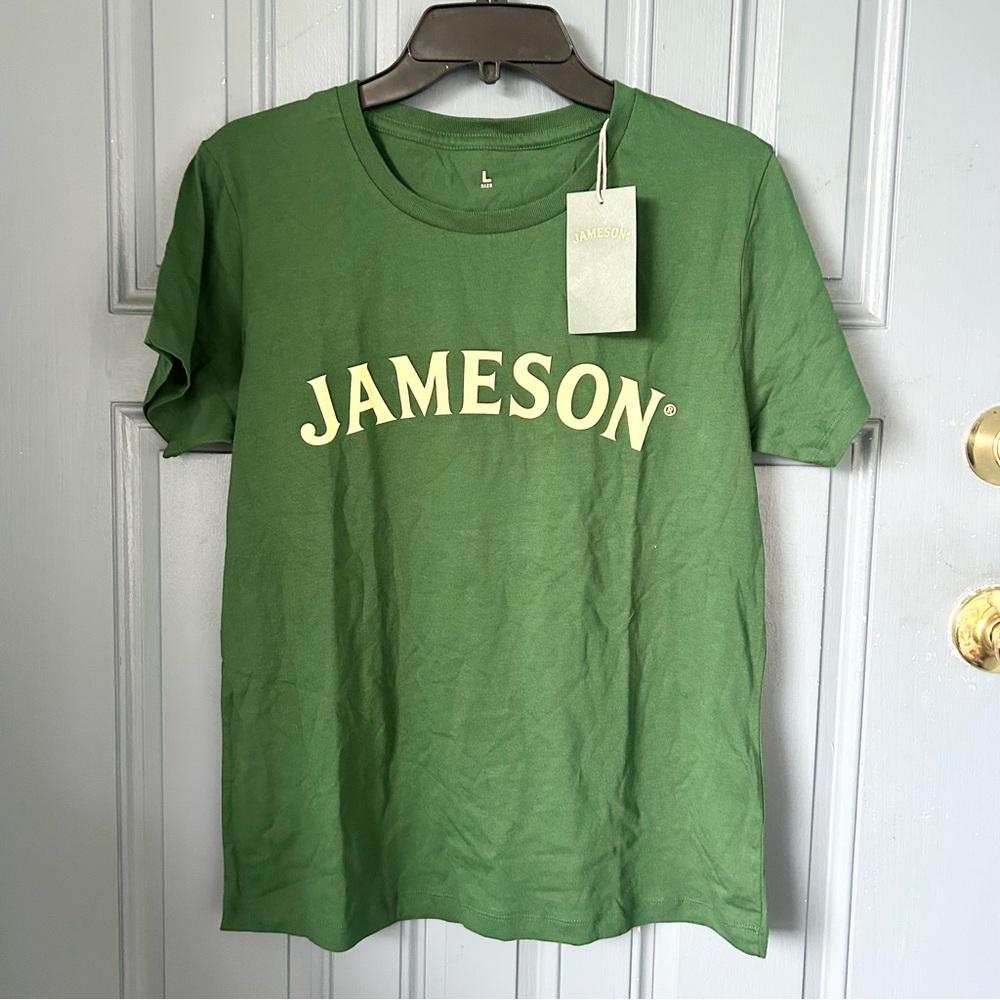 Jameson Irish Whiskey Green Shirt Tee Top Size Large